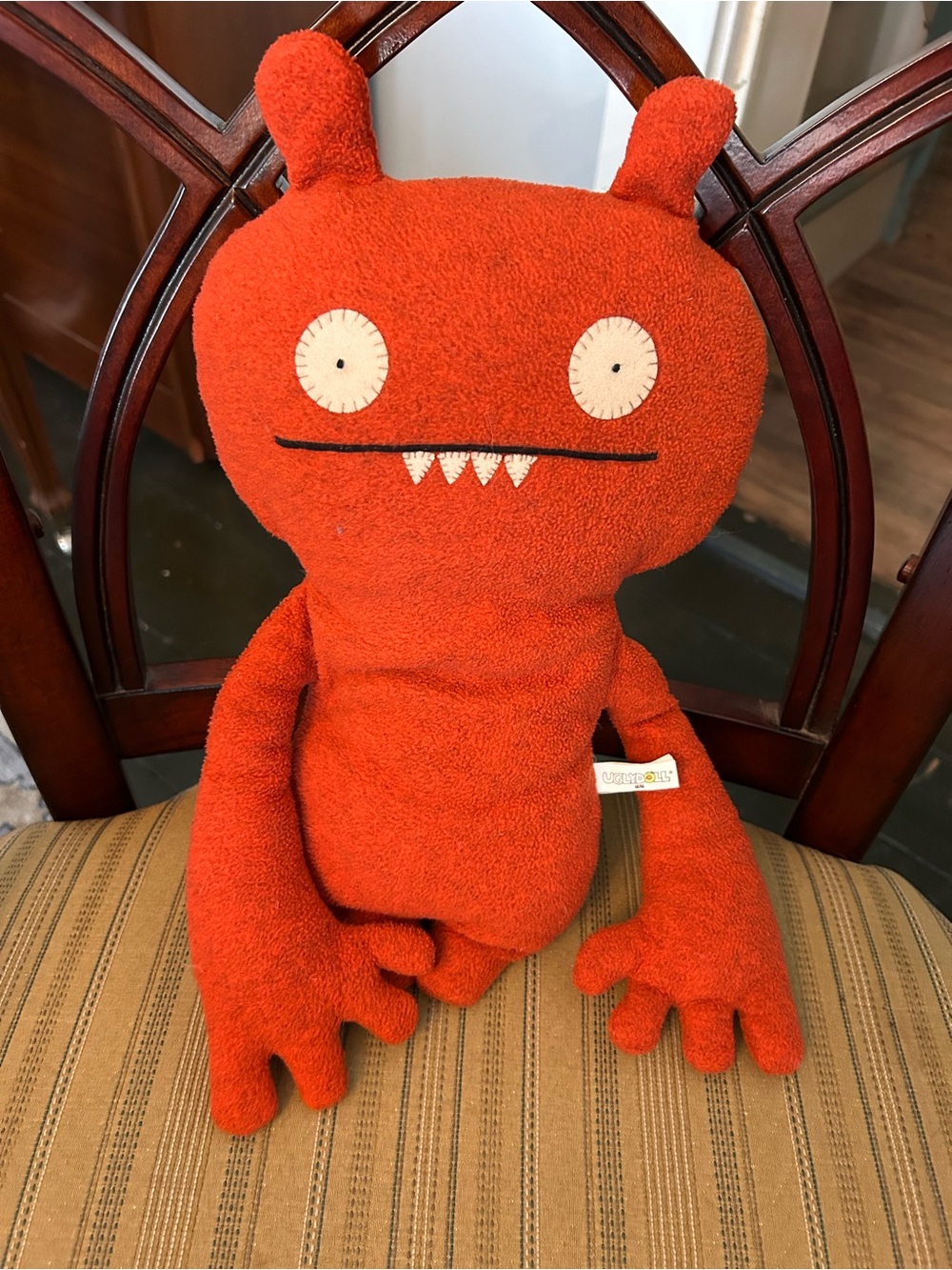 Vintage 2004 Uglydoll Abima Plush 15” Red Original Early Release Toy